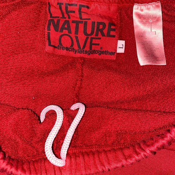 AWESOME! FREECITY SWEATPANTS JOGGER RED SZ LARGE L - Picture 5 of 5